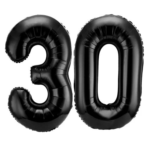 Gejoy 40 Inch Number 30 Balloons Jumbo 30 Foil Party Balloons Giant Number 30 Balloons for 30th Birthday Party Decorations and Rip to My 20s Anniversary Event