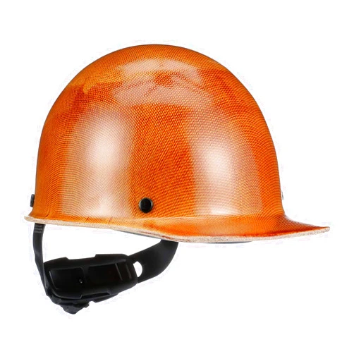 MSA Skullgard Cap Style Safety Hard Hat with Suspension - Non-Slotted Cap, Made of Phenolic Resin, Radiant Heat Loads up to 350F | Fas-Trac III Ratchet Suspension