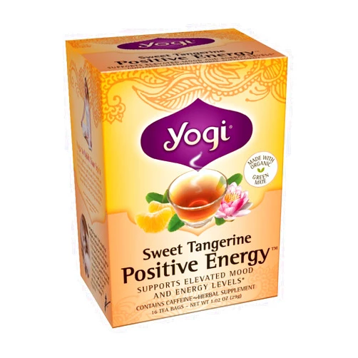 Yogi, Sweet Tangerine Positive Energy Tea, 16 Count