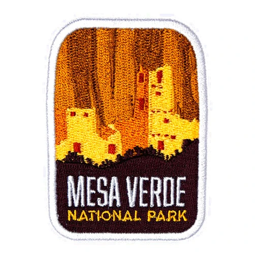 Vagabond Heart Mesa Verde National Park Patch - Mesa Verde Souvenir - Iron On Travel Badge