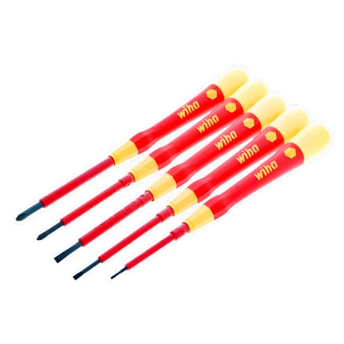 Wiha 32085 5 Piece Insulated PicoFinish Precision Screwdriver Set
