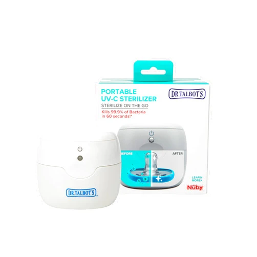 Dr. Talbot's Portable UV-C Sterilizer on The Go for Pacifiers and More., White, Small