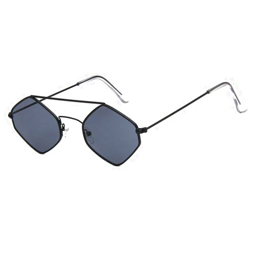 Sopaila Fashion Mens Womens Retro Diamond Sunglasses Hip Hop Metal Frame Eyewear