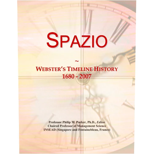 Icon Group International Spazio: Webster's Timeline History, 1680 - 2007