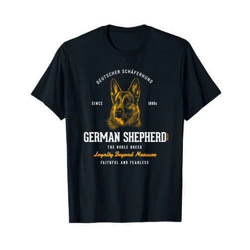 German Shepherd by Treaja Vintage Styled Retro German Shepherd T-Shirt