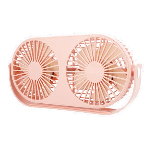 RAZZUM MiniDeskFan, 360 Rotation Strong Wind DoubleFan for Desktop for Dormitory for Household fan