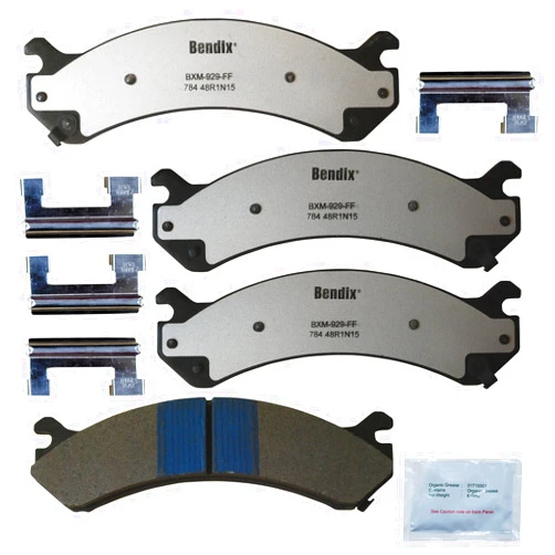 Bendix Fleet Metlok MKD784FM Front Brake Pads for Select Models DeVille,DTS,Avalanche 2500,Express 3500,4500,Cargo,Pasajeros,Silverado 1500,HD Classic,2500 3500 Suburban GMC Savana Sierra Yukon Hummer