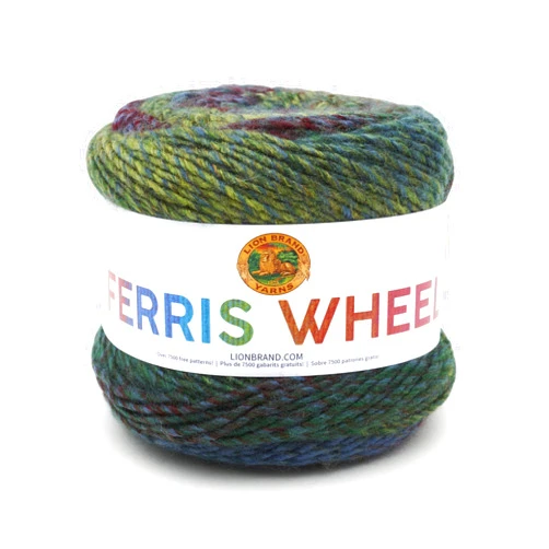 Lion Brand Yarn, Muticolor Ferris Wheel Yarn for Knitting, Crocheting, and Crafts, Imaginary Garden, 1 Pack