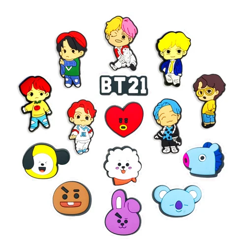 CFT. HONS K-pop Shoe Charms For Clog Shoes Decoration, Trendy Designer Shoe Charms Gifts For Kids, Boys, Girls, Shoe Charm For Crocs Clog Pins Accessoris For Shoe Decoration