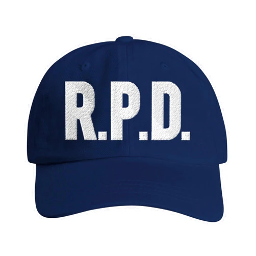 Absurd Ink R.P.D. RE - Low-Profile Cotton Twill Cap Blue