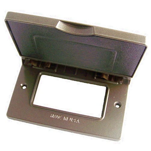 Greenfield Made in The U.S.A. CGFIHBRS Series Weatherproof Electrical Outlet Box Cover, Bronze