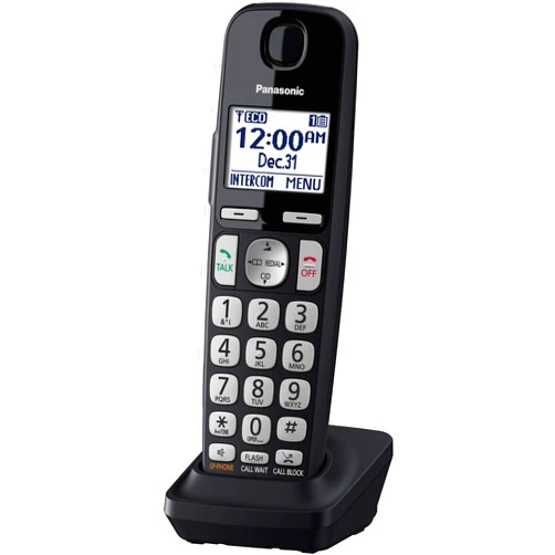 PANASONIC Additional Cordless Phone Handset for use with KX-TGE4x Series Cordless Phone Systems - KX-TGEA40B (Black)