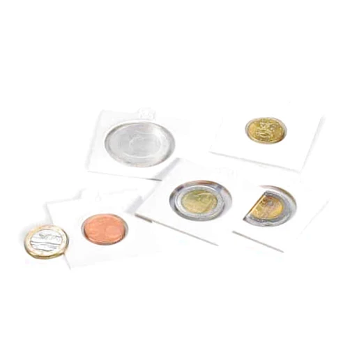 Leuchtturm 100 Lighthouse Cardboard 2x2 Self-Adhesive Holders 37.5mm Coins