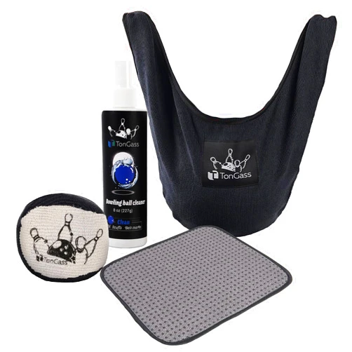 TonGass Bowling Basics Kit Microfiber Bowling Ball Towel Bowling Ball Cleaner Spray Bowling Ball Seesaw Towel Microfiber Ultra Dry Bowling Grip Ball Bowling Accessories Kit Bowling Ball Cleaner Kit