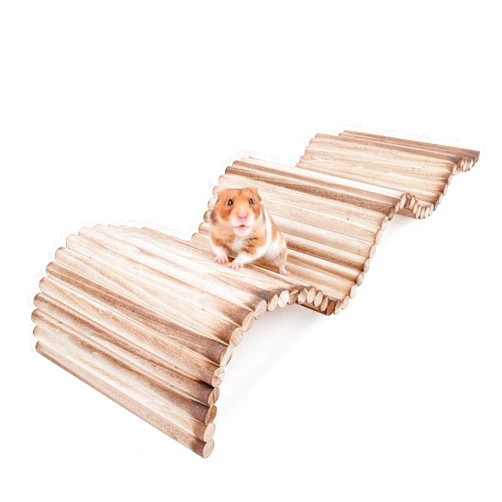 Niteangel Small Animal Climbing Toys - Suspension Bridge Ladder for Hamsters Gerbils Mice Rats Guinea Pigs or Other Small Pets (23.6'' x 7.8'')