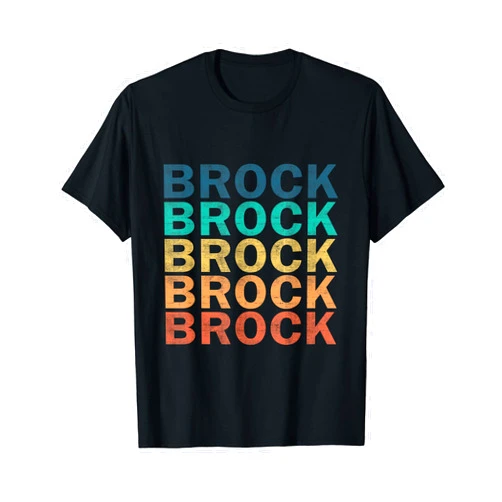 Brock Name Brock - Vintage Retro Brock Name T-Shirt