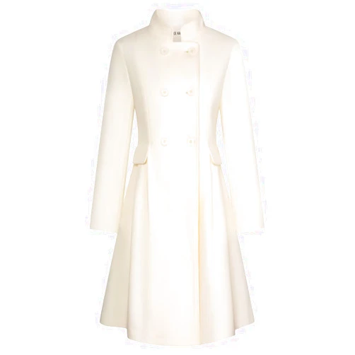 GRACE KARIN Women's 2024 Winter Wool Pea Coat Notch Lapel Double Breasted Peacoat Women Coat