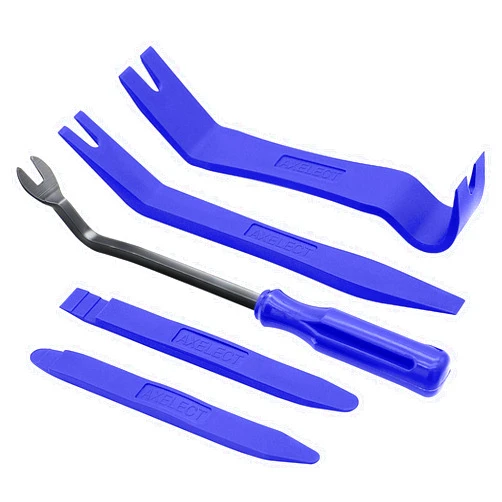 Wuiil AXELECT 5 Pack Trim Removal Tool Kit, No Scratch Plastic Pry Tool Kit,Auto Trim Tool Kit Car Tools,Car Panel Door Window Tools Kit,Fastener Removal Interior Trim Tools