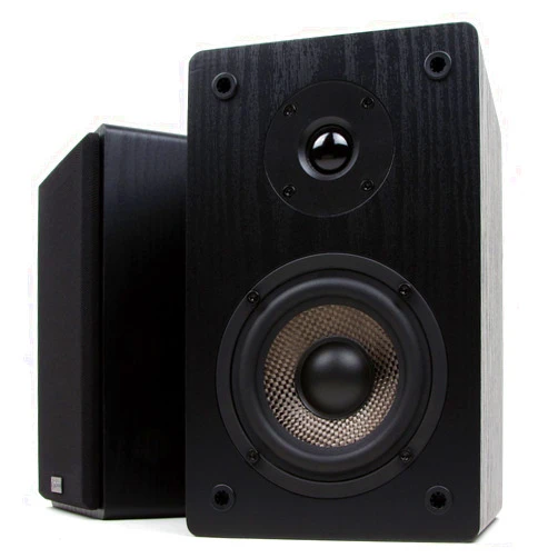 Micca MB42 Bookshelf Speakers for Home Theater Surround Sound, Stereo, and Passive Near Field Monitor, 2-Way (Black, Pair)
