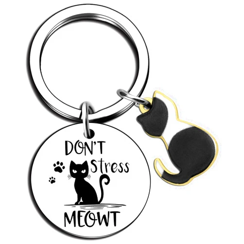 Davrock Cat Gifts for Women Cat Lover Gifts for Women Cat Keychain Gift for Cat Lover Crazy Cat Lady Gifts Birthday Gifts Cat Jewelry for Women Christmas Gift Stocking Stuff Cat Themed Gifts for Women