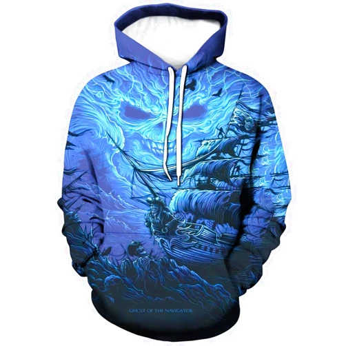 ARTPETSPI Funny Skull Sweatshirt Novelty Band Theme Hoodie