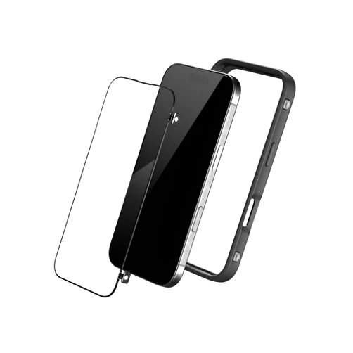 RHINOSHIELD RhinoBuff FPS Precision Kit Compatible with [iPhone 16 Pro Max] | Gaming Controller Bumper Case with Matte Screen Protector, Sensor Button for PUBG, Optimal Ventilation - Black