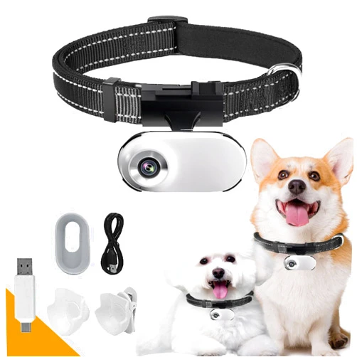 Uthitio HD 1080P Cat Camera Collar with Video Record,No WiFi Needed Dog Tracker Collar,Body Camera for Pet Supplies/Stuff,Outdoor/Indoor Birthday Gift No WiFi