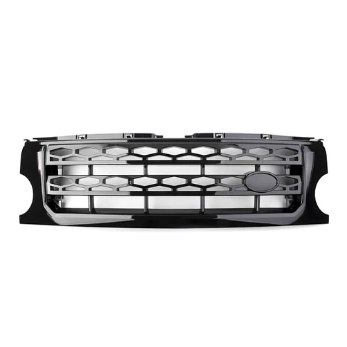 YILINGYI Gloss Black,ABS Plastic Car Front Grille Bumper Mesh Grill Compatible With Discovery LR3 2005 2006 2007 2008 2009(Black)