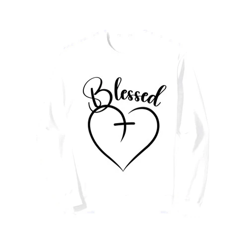Maria's Jesus Has My Back Faith Tees Blessed Heart Cross Jesus Has My Back Faith Christian Sweatshirt
