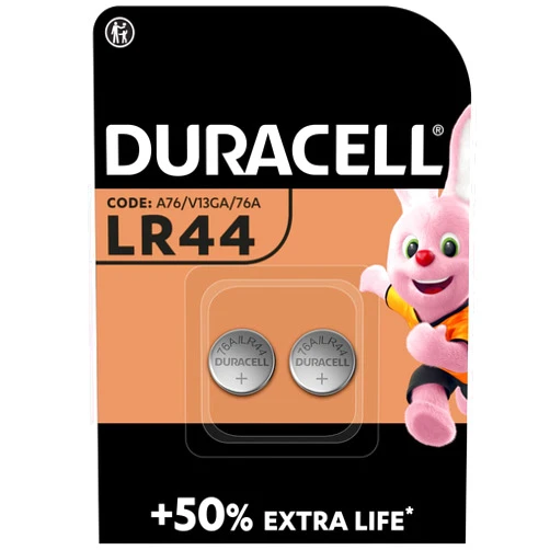 DURACELL 2-Pack LR44 Alkaline Button Coin Cell Battery