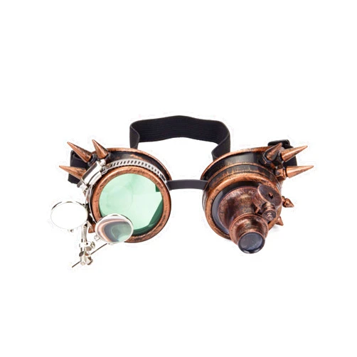 FOCUSSEXY Kaleidoscope Glasses Rave Crystal Prism Steampunk Goggle Fashion