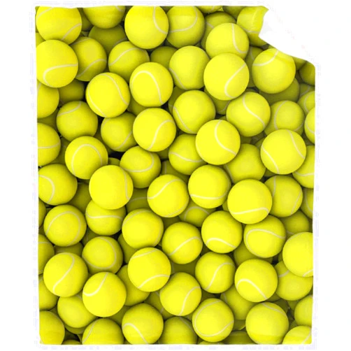 Daiitokuo Funny Sports Decor Tennis Balls Luxury Fleece Microfiber Lightweight Plush Ultra-Soft Throw Blanket Fuzzy Blankets for Bed Couch Sofa 40