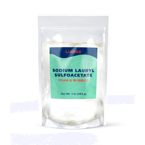Luonix Sodium Lauryl Sulfoacetate (SLSA) 1 lb, Foam & Bubbles, Gentle on Skin