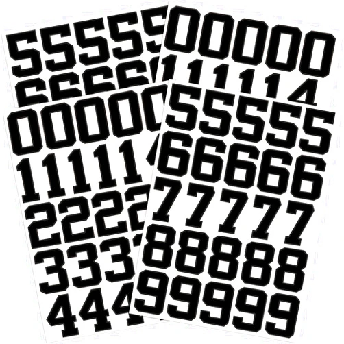 Epakh 102 Pcs Sports Helmet Numbers Sticker 1.25 Inch Vinyl Helmet Numbers Decals Self Adhesive Hockey Helmet Stickers for Baseball, Hockey, Football, Lacrosse, Batting