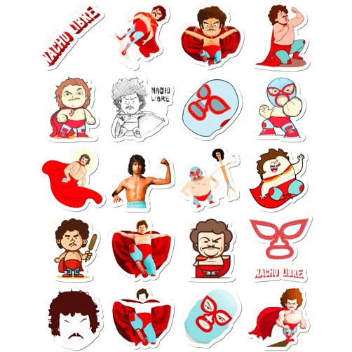 Generic Sticker Vinyl Stickers Nacho Bumper Libre Bike Decal Laptop Car Truck for Luggage Water Botter Skateboard Guitar Home Decor, White, 8.5inch x 11inch