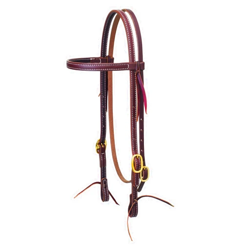 Weaver Leather Working Tack Doubled and Stitched Headstall