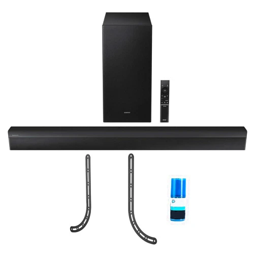 Samsung HW-B550D 3.1Ch Soundbar and Subwoofer with Dolby 5.1ch with a Walts TV SOUNDBAR-Mount for Compatible Soundbars Under 15lb and Walts HDTV Screen Cleaner Kit (2024)
