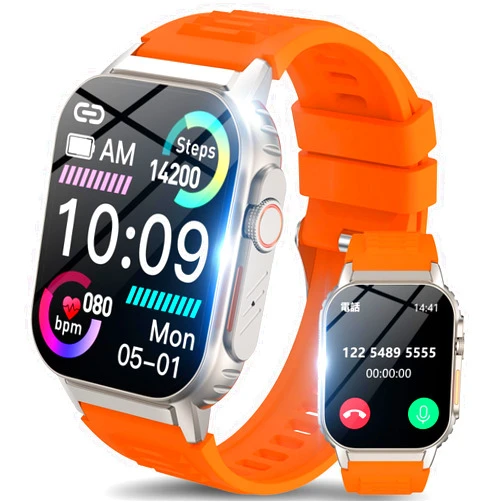 MOSOKI Smart Watch for Men Women(Dial/Answer Calls), Activity Trackers with Heart Rate/Sleep Monitor, 100 Sports Modes/IP68 Waterproof, 2.01