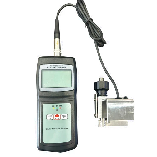 CNYST Belt Tension Tester Meter Belt Tension Measuring Gauge with Measuring Range 0~750N LCD Display 3 Tension Indication of High Low and OK