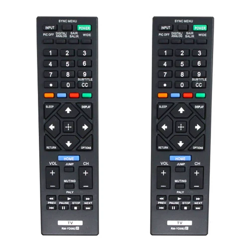 UpStart Components 2-Pack RM-YD092 Remote Control Replacement - Compatible with Sony KDL17332R330B TV