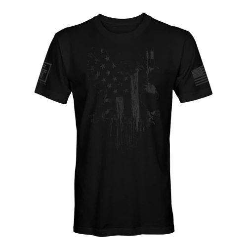 Fantastic Tees Eagles Old Glory Men's Premium Fitted Patriotic T-Shirt
