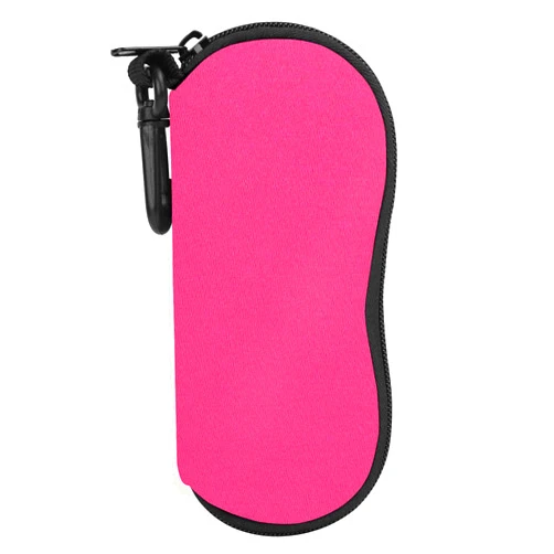 MoKo Sunglasses Soft Case Ultra Light Neoprene Zipper Eyeglass Case with Belt Clip for Men Women