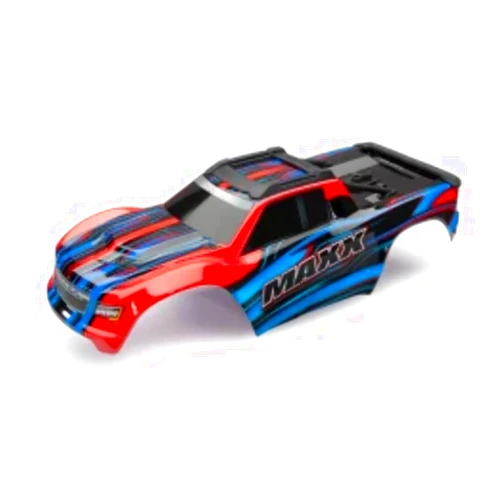 Traxxas 8911P Body, Maxx, Red-X (Painted)/Decal Sheet