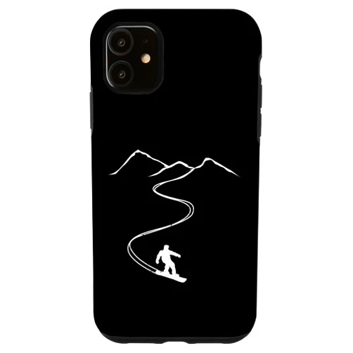 Skiing Ski Apres Skitour and Skitouring Gift Co Snowboarder Freeriding Design. Ski and Snowboard Mountain Case for iPhone 11