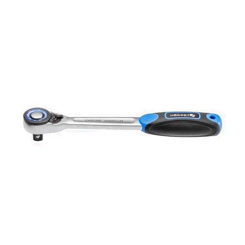Högert Technik Ratchet 1/2 inch, straight, 72 locking blades, CrMo