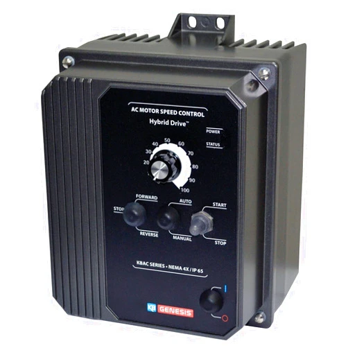 AONELAS KB Electronics, 9520, KBAC-27D (Gray), 1.5;2HP, 1-Phase, 110-120V;200-240V (Input), Nema 4X Enclosure, Variable Frequency Drives