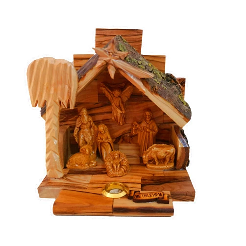 STRONG FAITH Nativity Scene Christmas Story Christian Tabletop Set from The Holy Land (4.5