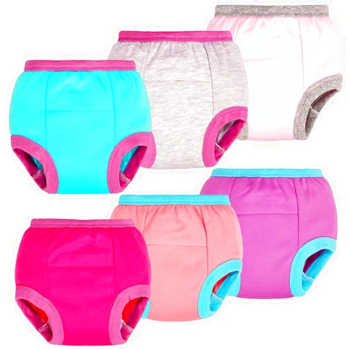 BIG ELEPHANT Toddler Training Pants, Soft Cotton Absorbent Training Underwear for Baby Boys & Girls