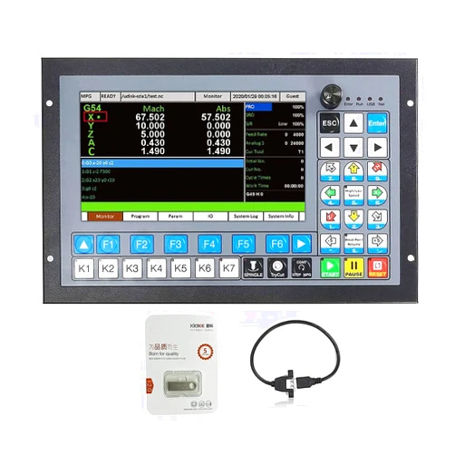 CNCTOPBAOS 5 Axis DDCS Expert CNC Controller System,1000KHz Offline Stand Alone Servo/Stepper Motor Motion Control PLC Replace mach3 for CNC Router Milling Lathe Engraver Machine