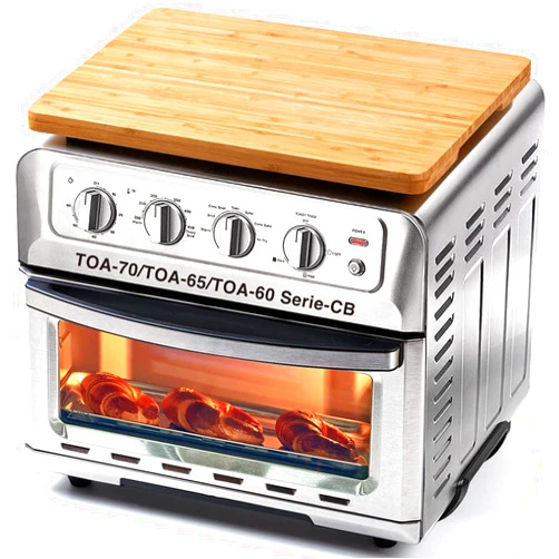 Umilife Cutting Board Compatible with TOA-70/TOA-65/TOA-60 Series Air Fryer Oven, Accessories for Convection Toaster Oven, with Heat Resistant Silicone Feet, Creates Storage Space, Protects Cabinet Cupboard